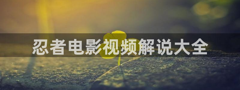 《午夜诊所》电影：忍者电影视频解说大全