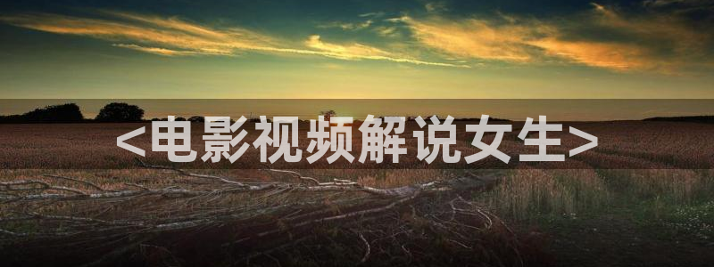 德国午夜电影：<电影视频解说女生>